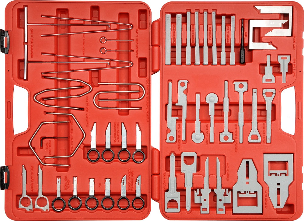 Набір для демонтажу автомобільних радіоприймачів YATO, 52 передм
