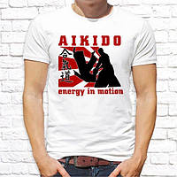 Чоловіча футболка з принтом "Aikido energu in motion" Push IT