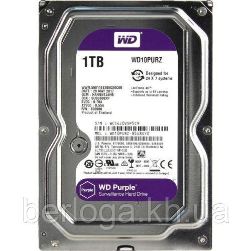 Жорсткий диск Western Digital Purple 1 TB (WD10PURZ)