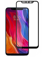 Защитное стекло для Xiaomi Redmi Note 6 Pro Ксиоми Сяоми Ноут клеится по всей поверхности черное Full Glue