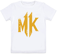 Детская футболка Mortal Kombat 11 - Logo (белая)