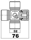 Хрестовина карданного вала 32Х76, фото 2