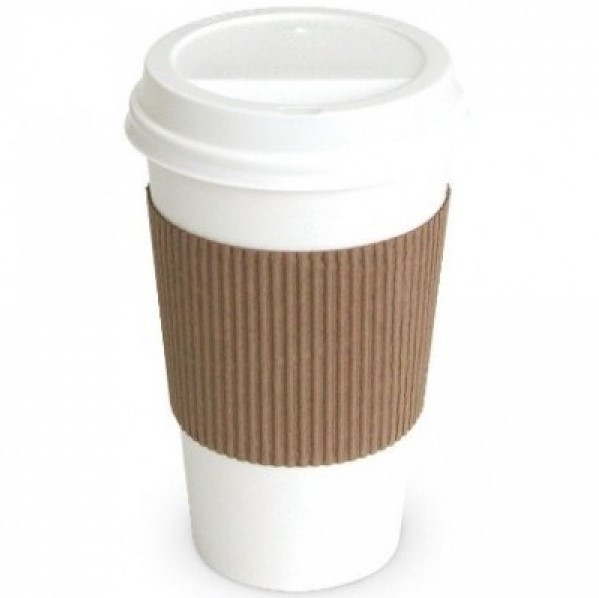 Гофрований термопояс для склянки універсальний 100 шт.