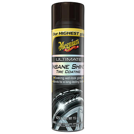 Спрей для чорніння шин - Meguiar's Ultimate Insane Shine™ Tire Coating 425 г. (G190315), фото 1