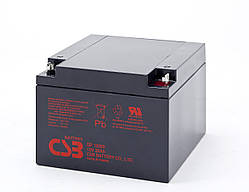Акумуляторна батарея CSB GP12260, 12V 26Ah (166х175х125 мм), 8.5 kg Q2/72