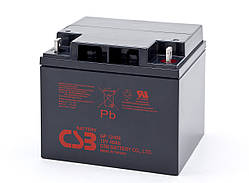 Акумуляторна батарея CSB GP12400, 12V 40Ah (197х166х170мм), 13 кг Q1