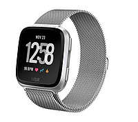 Миланский сетчатый ремешок Primo для часов Fitbit Versa / Versa 2 / Versa Lite - Silver