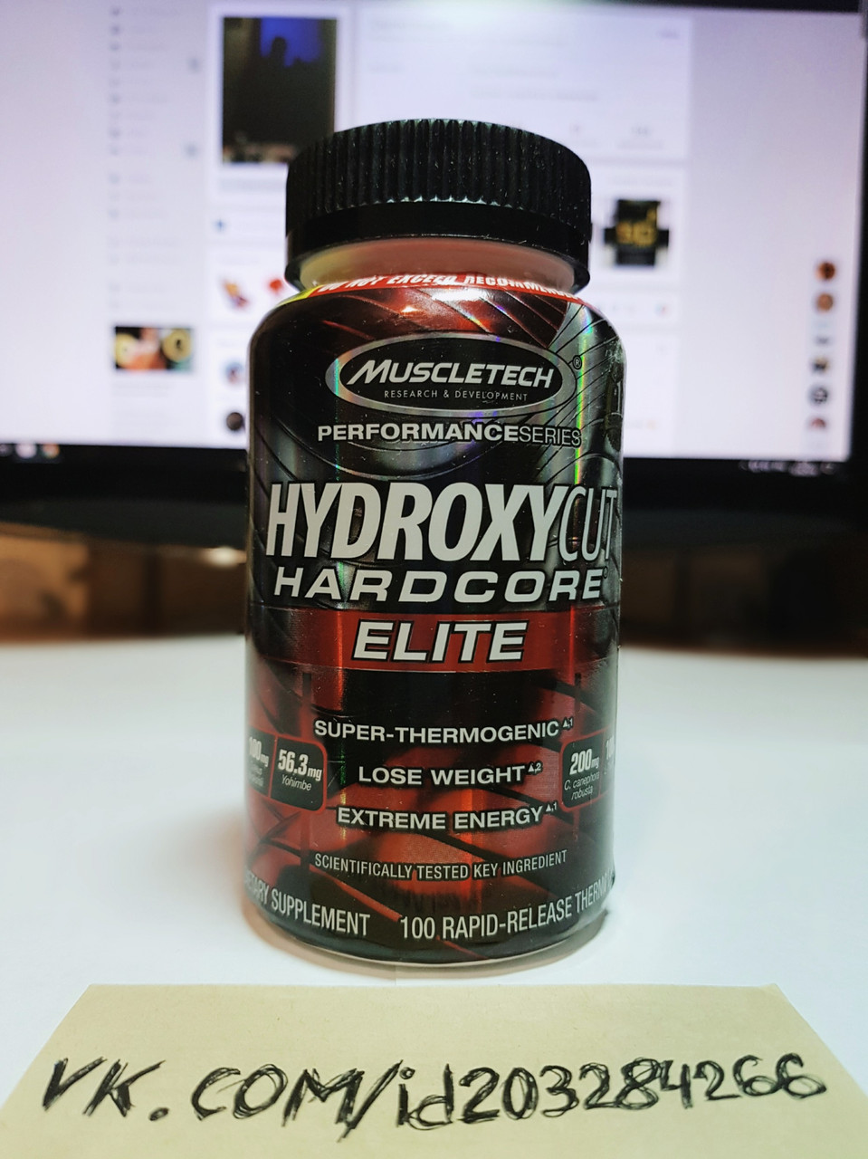 Жиросжигатель Muscletech Hydroxycut Hardcore Elite 100 капсул гидроксикат