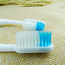 Зубна щітка дорожня складана для походів та туризму синя, фото 8