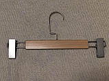 Плічка вішалки дерев'яні для спідниць і штанів з прищіпками, фото 2