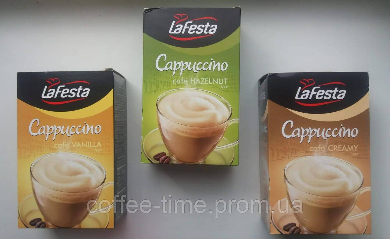 Кофейный напиток La Festa Cappuccino Creamy. Кофейный напиток Капучино с сливочным вкусом 10 пакетов - фото 3 - id-p470855615