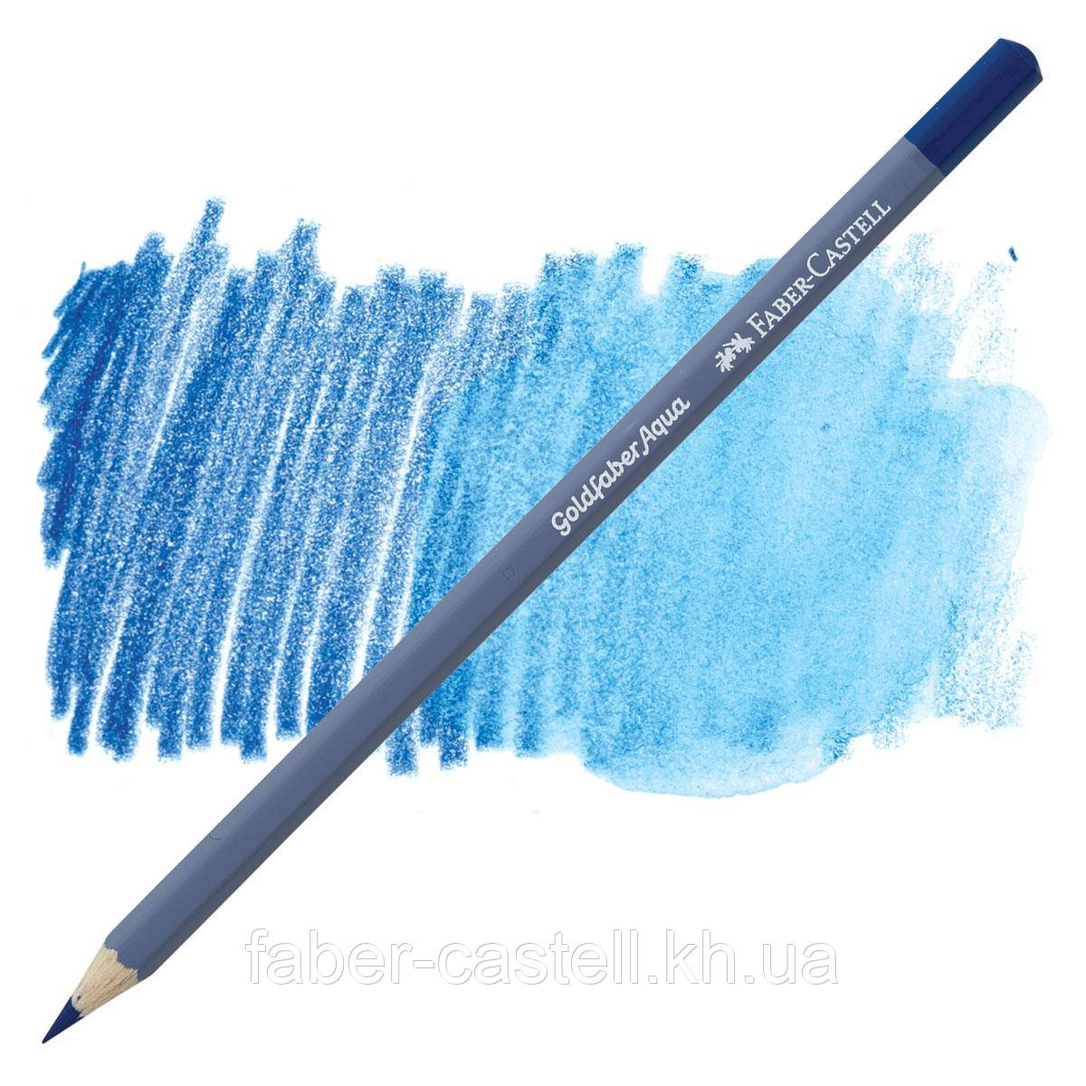 Олівець акварельний Faber-Castell Goldfaber Aqua колір лазурний No151 (Helioblue Reddish), 114651