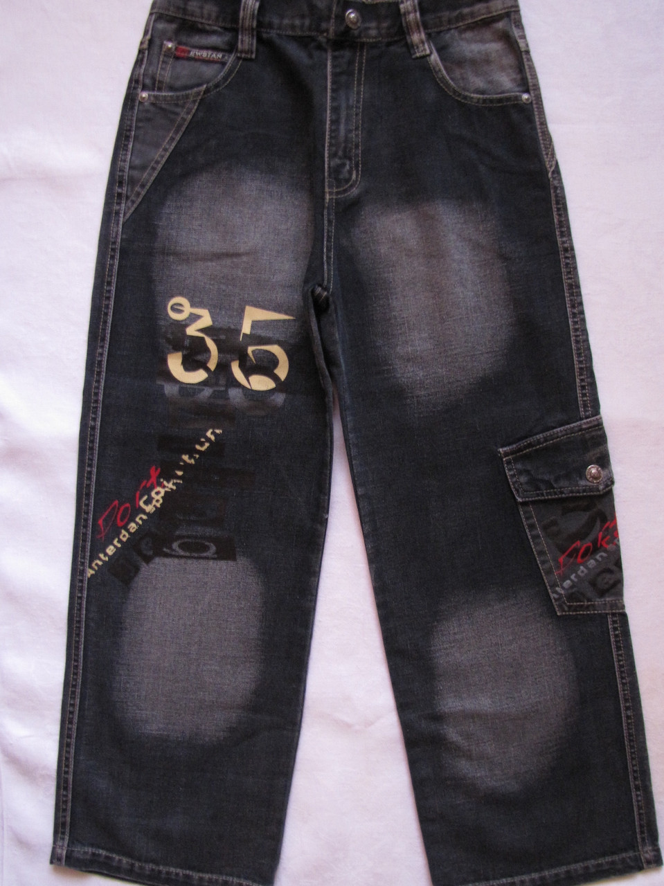 Чорні джинсові штани для хлопчиків 100,110,120,130,140 зросту "35"