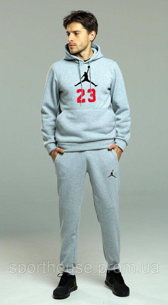 Спортивний костюм Jordan сірого кольору (люкс) XS