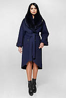 Жіноче зимове пальто з шикарним хутряним коміром П-1089 н/м, розмір тільки 44
