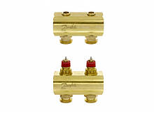 Колектор для теплої підлоги 2+2 без витратомірів FHF-2 Danfoss