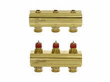 Колектор для теплої підлоги 3+3 без витратомірів FHF-3 Danfoss