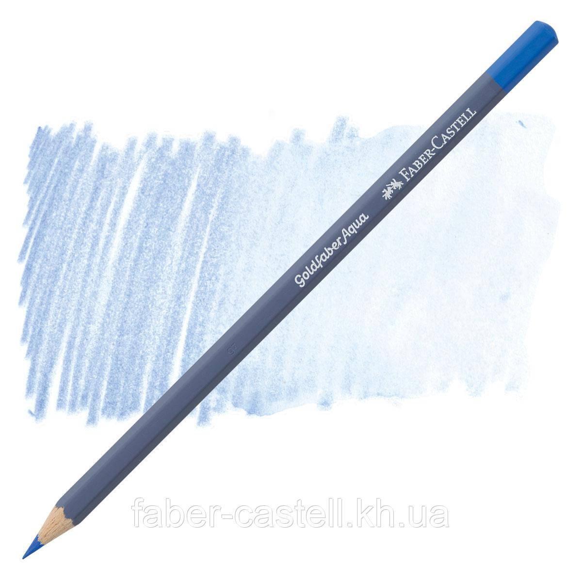 Олівець акварельний Faber-Castell Goldfaber Aqua колір світлий ультрамарин No140 (Light Ultramarine), 114640