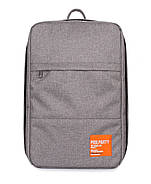 Рюкзак для ручної поклажі в літак PoolParty HUB (сірий) - Ryanair/Wizz Air/МАУ, фото 2