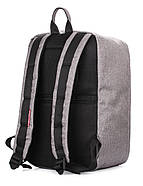 Рюкзак для ручної поклажі в літак PoolParty HUB (сірий) - Ryanair/Wizz Air/МАУ, фото 4