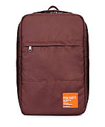 Рюкзак для ручної поклажі в літак PoolParty HUB (коричневий) - Ryanair/Wizz Air/МАУ, фото 2