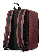 Рюкзак для ручної поклажі в літак PoolParty HUB (коричневий) - Ryanair/Wizz Air/МАУ, фото 3