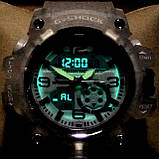 Спортивні наручний годинник Casio G-Shock Meduza з прозорим корпусом і ремінцем, білий циферблат, фото 8