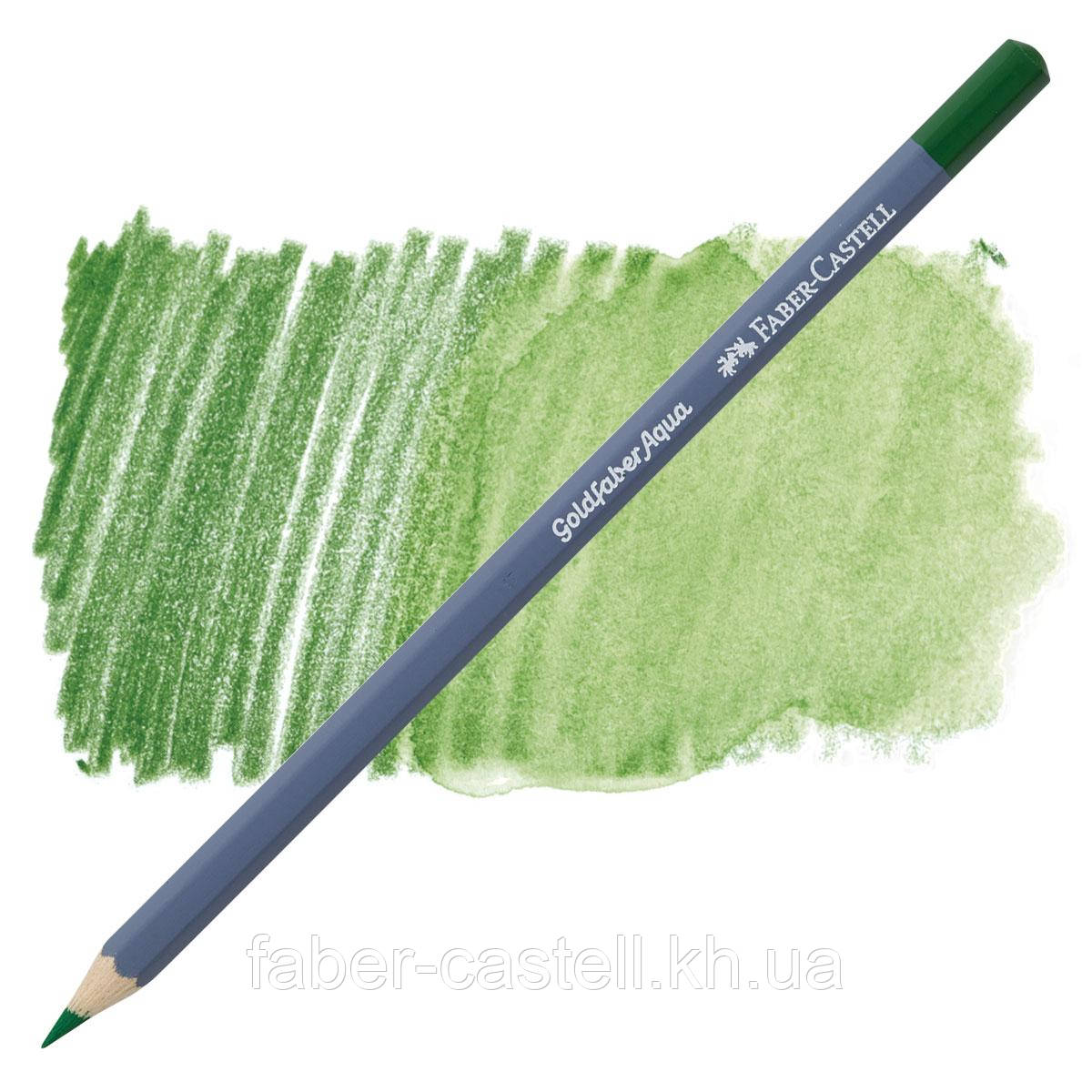 Олівець акварельний Faber-Castell Goldfaber Aqua колір оливковий No 167 (Permanent Green Olive), 114667