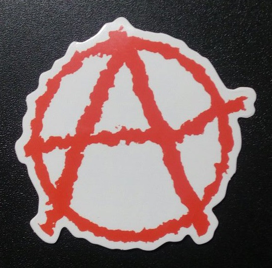 Стикер етикетка-наклейка самоклейка Anarchy 1 (6,5см)