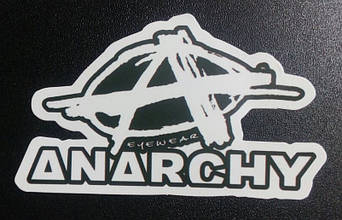 Стикер етикетка-наклейка самоклейка Anarchy 2 (8 см х 5см)