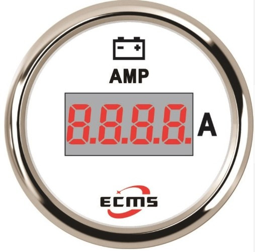 Цифровий амперметр 52 мм в човен ECMS PEA-WS±150A
