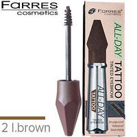 Farres — Коректор для брів All-Day Tattoo Tinted EyeBrow 5.5ml Тон 02 light brown