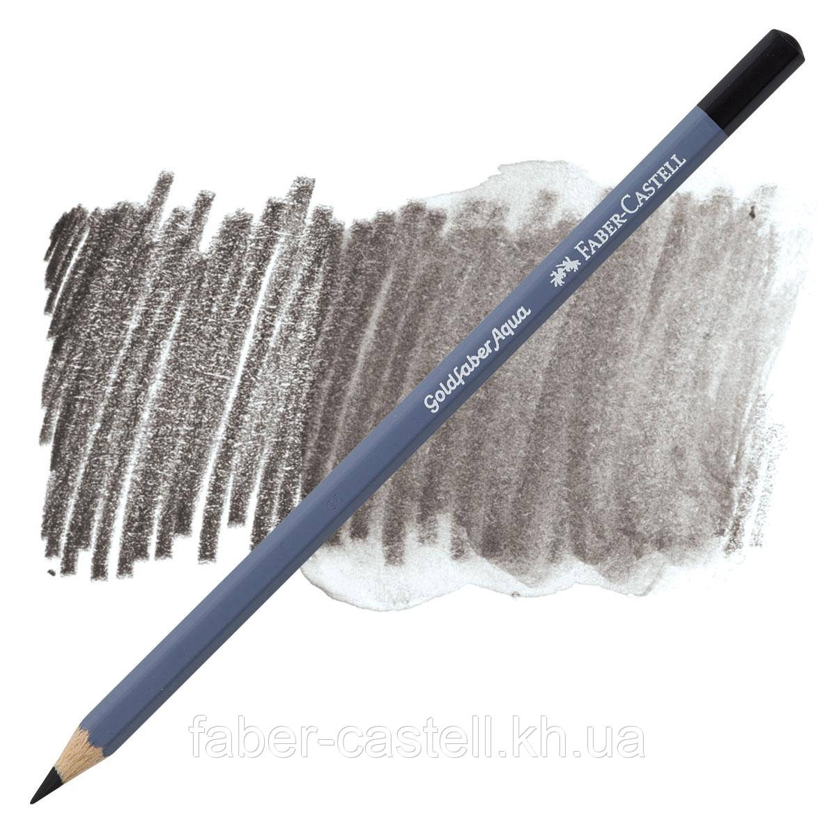 Олівець акварельний Faber-Castell Goldfaber Aqua колір чорний No 199 (Black), 114699