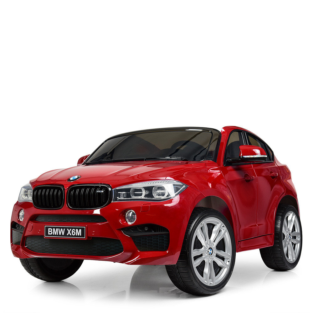 Двомісячний дитячий електромобіль Джіп JJ 2168 EBLRS-3, BMW X6M, червоний лак, фото 1