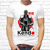 Чоловіча футболка з принтом "Kendo samurai soul" Push IT