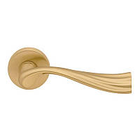 Дверная ручка Mandelli River матовое золото R ф/з