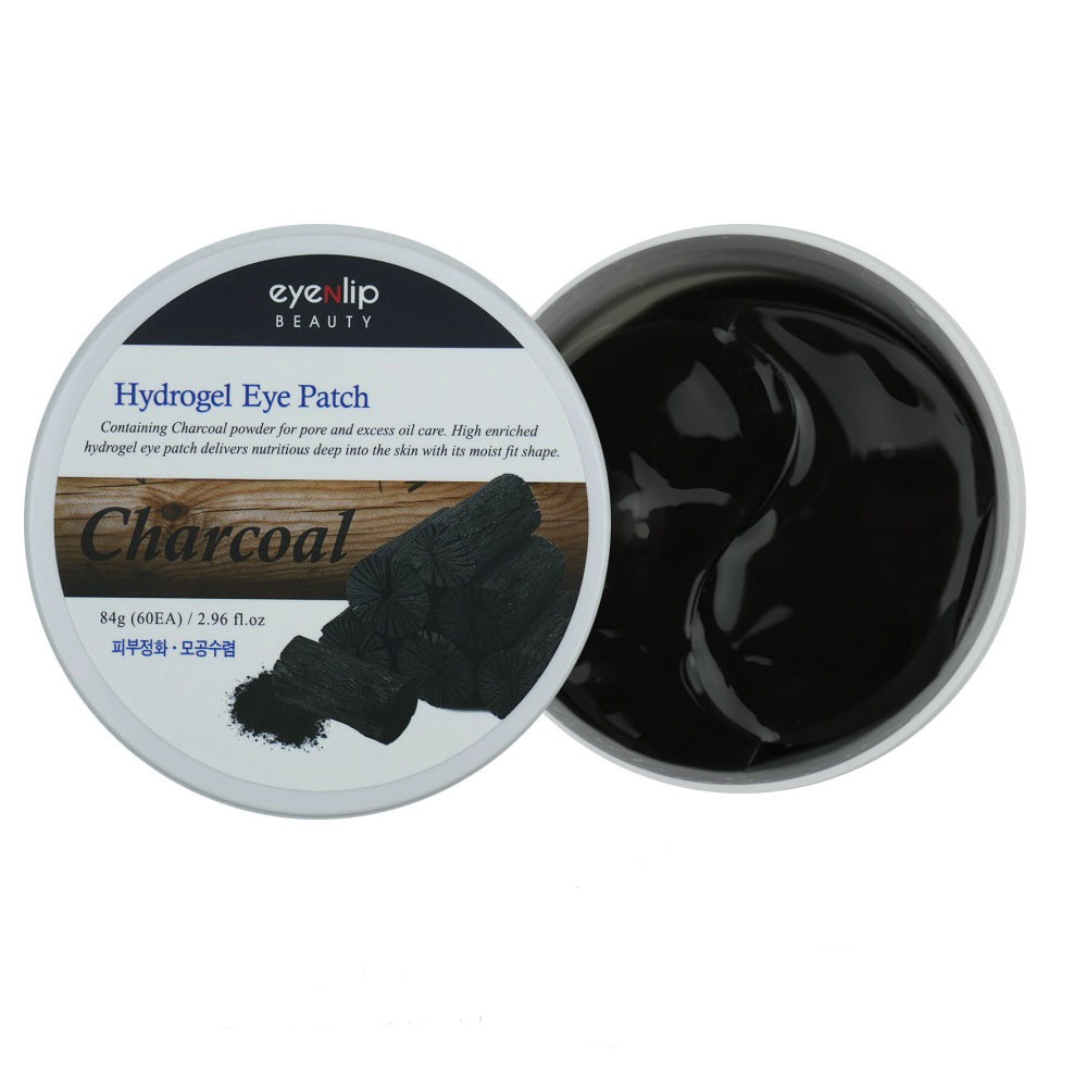 Гідрогелеві патчі для очей з деревним вугіллям Eyenlip Charcoal Acid Hydrogel Eye Patch 60 шт (8809555250463), фото 1