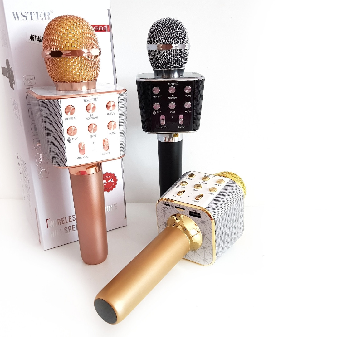 Мікрофон-караоке bluetooth wster ws-1688