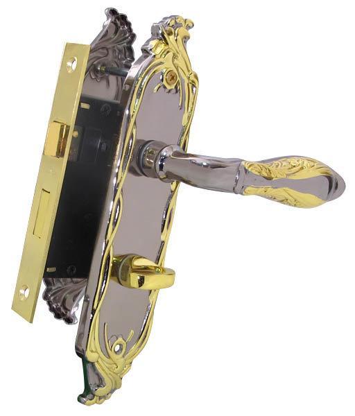 Дверний механізм WC RDA Antique Collection AC-46WC чорний нікель/золото (Китай)
