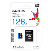 Карта памяти ADATA Premier microSDXC 128GB Class10 Black