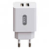 Мережевий зарядний пристрій XO L17 2 USB 2.1A lightning 1м, White, фото 2