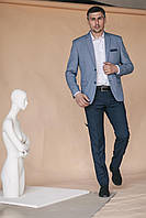 Костюм мужской West fashion состоит из светлого пиджака и темно-синих брюк