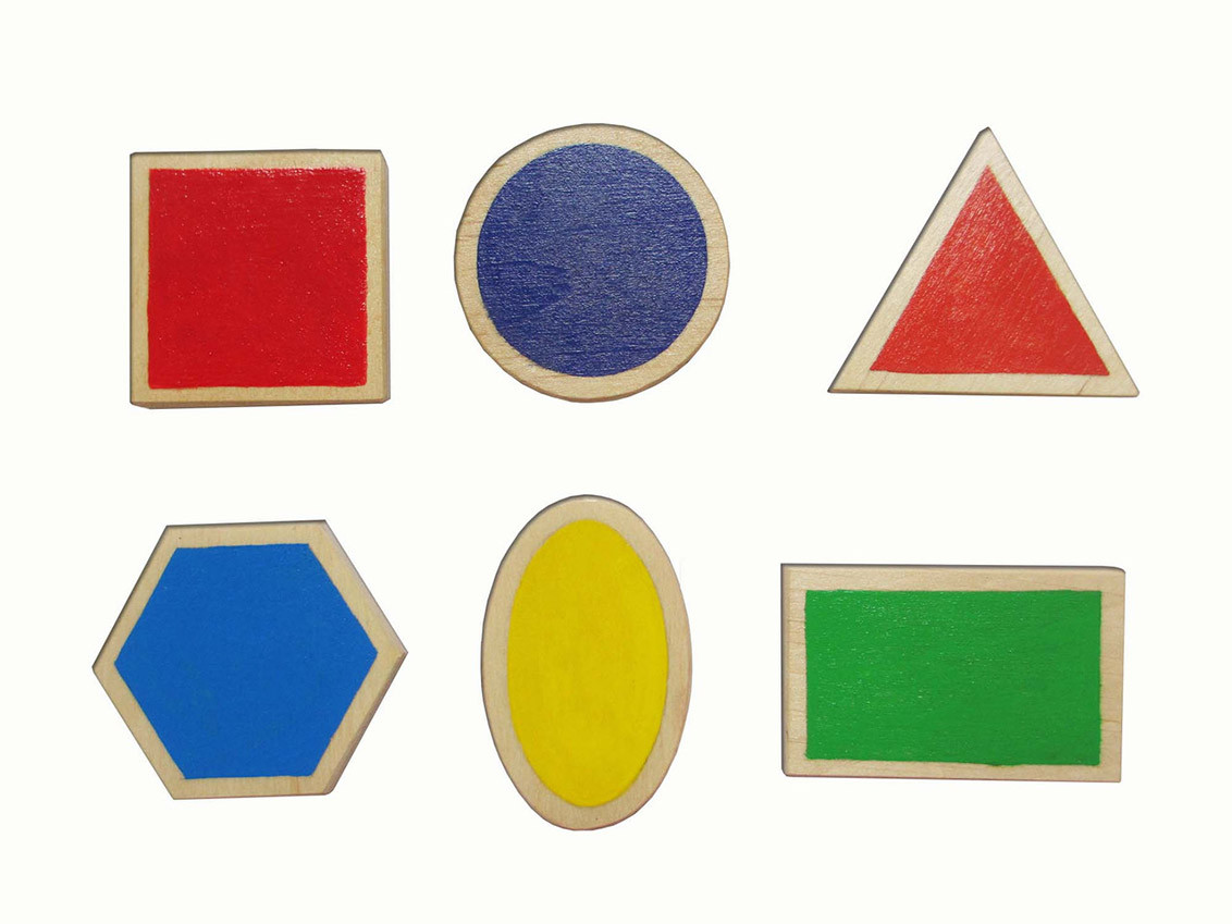 Навчально-наочний матерiал. Набір «Основні геометричні фігури» ( основний)