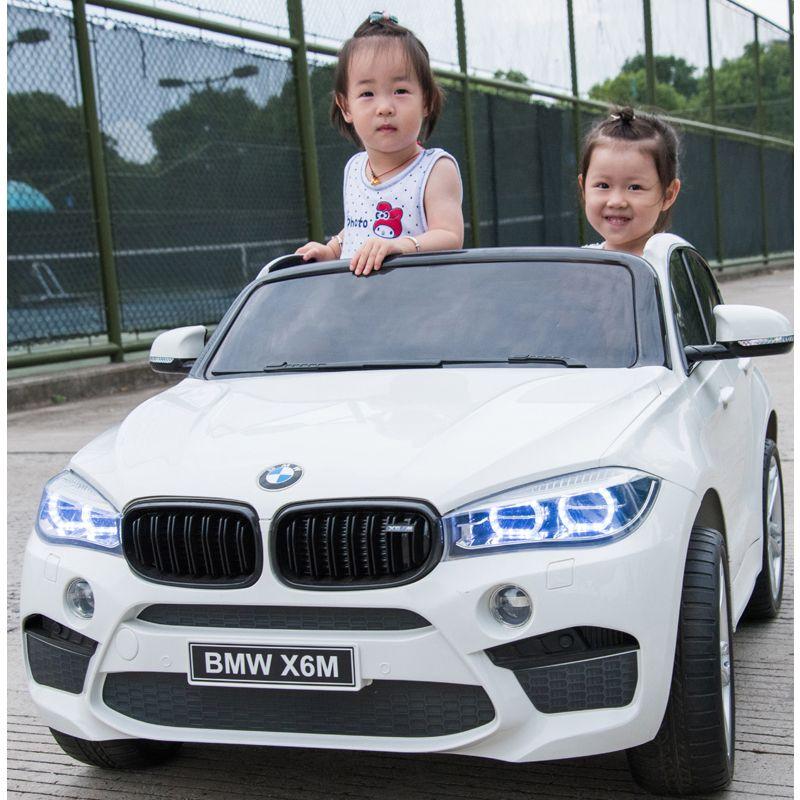 Двомісячний дитячий електромобіль Джип JJ 2168 EBLR-1, BMW X6M, білий