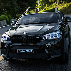 Двомісний дитячий електромобіль Джип JJ 2168 EBLR-2, BMW X6M, чорний