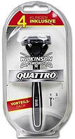 Станок для бритья Wilkinson Sword Quattro Titanium 4 картриджа W0116