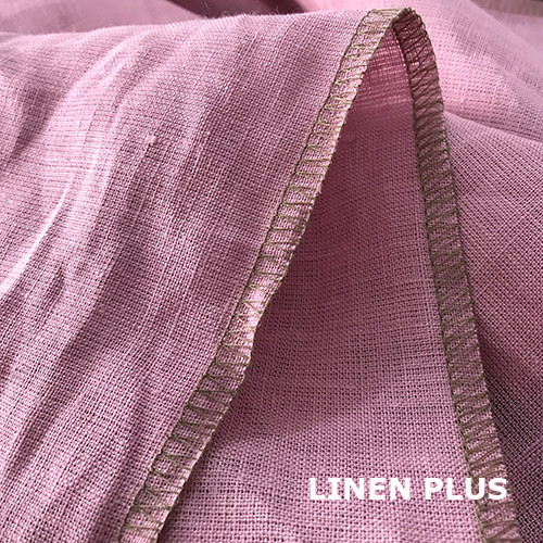 Рожева лляна тканина для пошиття постільної білизни, ширина 260 см, колір 561