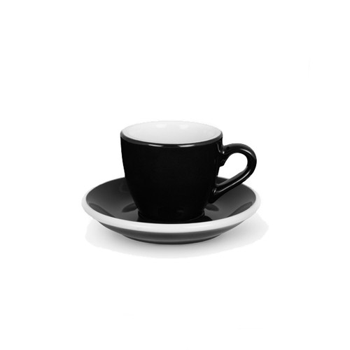 Чашка і блюдце під еспресо Acme Black (70 мл)