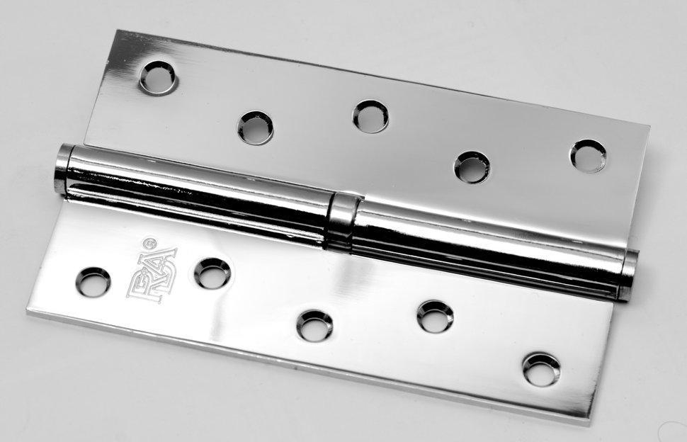 Петля дверна RDA 125*3*2,5 (1 подш, сталь) хром (права)
