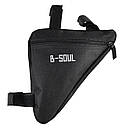Велосумка підрамна сумка на велосипед. Велосипедна сумка (ZACRO,B-SOUL) чорна, фото 8